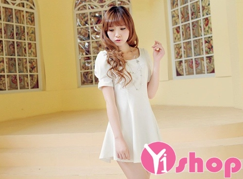 Váy đầm babydoll dáng xòe đẹp phong cách hàn quốc