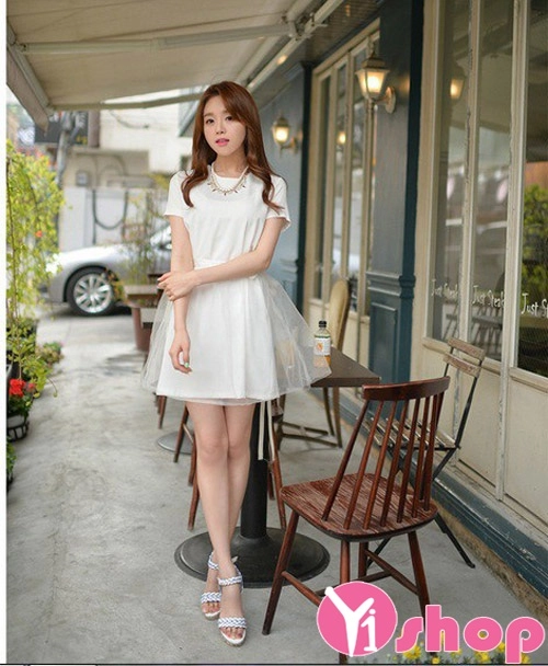 Váy đầm babydoll dáng xòe đẹp phong cách hàn quốc