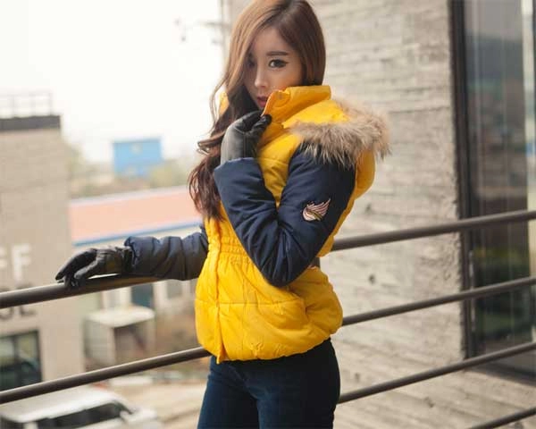 Áo khoác phao nữ dáng ngắn hàn quốc đẹp dễ thương