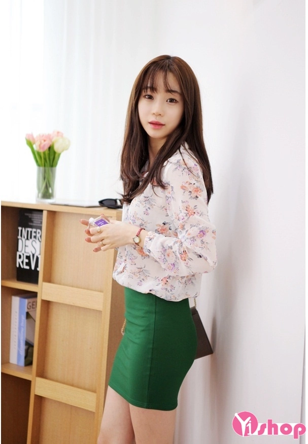 Áo sơ mi nữ hoa voan đẹp đang hot nhất hiện nay cá tính