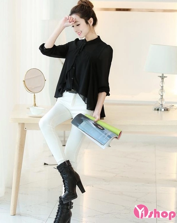 Áo sơ mi nữ vải voan đẹp nhất xu hướng thời trang trẻ cá tính
