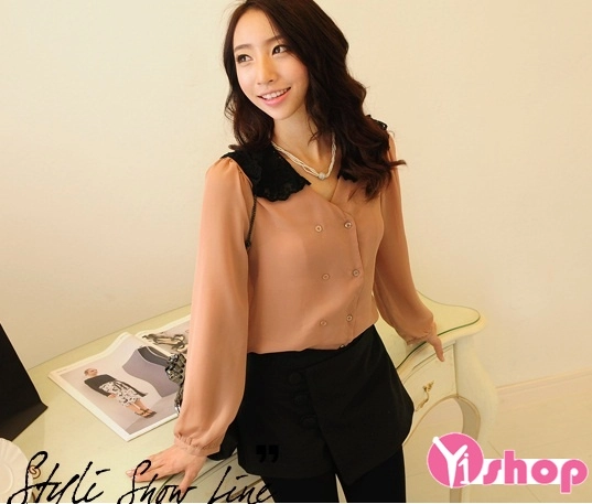 Áo sơ mi nữ vải voan đẹp nhất xu hướng thời trang trẻ cá tính