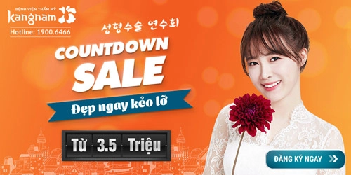 Khuyến mãi thẩm mỹ lớn trong chương trình countdown sale cuối năm 2016