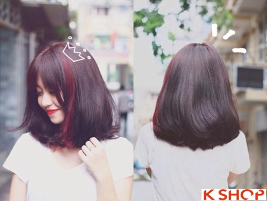 Những kiểu tóc ngắn ngang vai uốn cụp đẹp hàn quốc