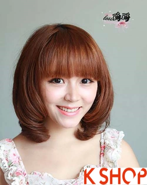 Những kiểu tóc ngắn uốn xoăn ngang vai hàn quốc cho bạn gái