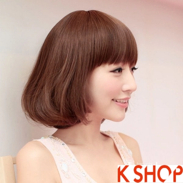 Những kiểu tóc ngắn uốn xoăn ngang vai hàn quốc cho bạn gái
