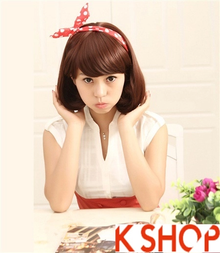Những kiểu tóc ngắn uốn xoăn ngang vai hàn quốc cho bạn gái