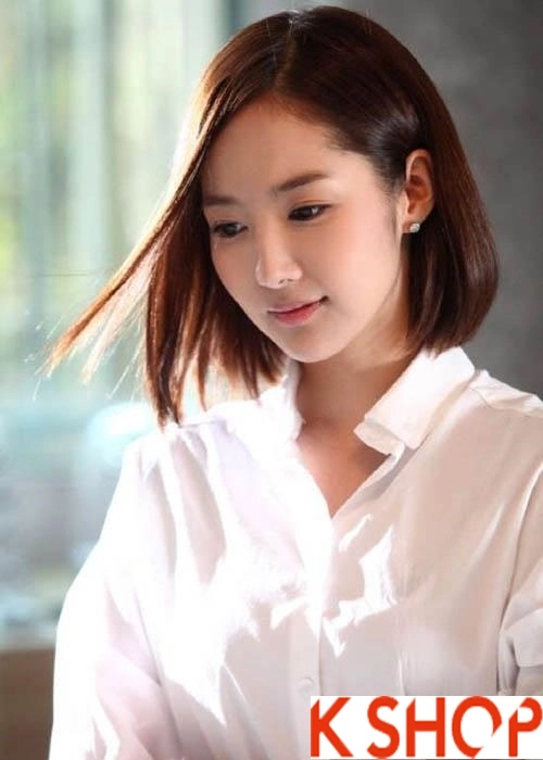 Những kiểu tóc ngắn uốn xoăn ngang vai hàn quốc cho bạn gái