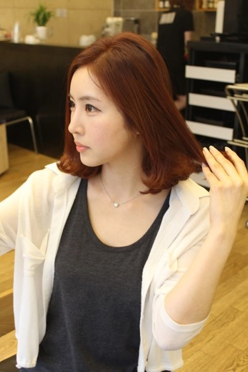 Tóc ngắn ngang vai đẹp hàn quốc cho bạn gái trẻ trung năng động