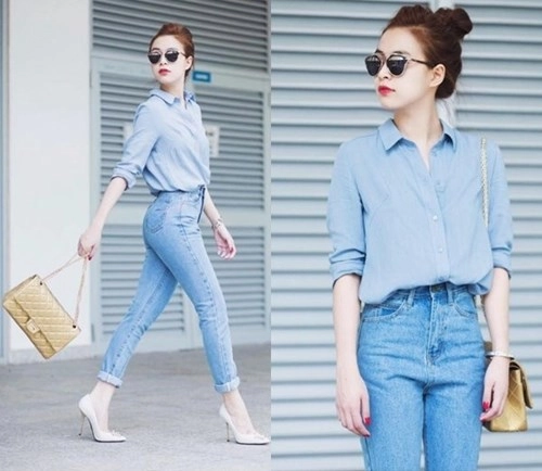 Phong cách thời trang denim xu hướng sẽ khiến con gái đứng ngồi không yên