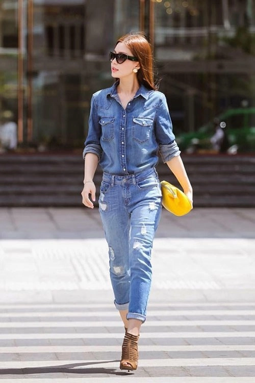 Phong cách thời trang denim xu hướng sẽ khiến con gái đứng ngồi không yên