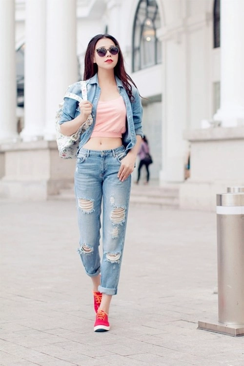 Phong cách thời trang denim xu hướng sẽ khiến con gái đứng ngồi không yên