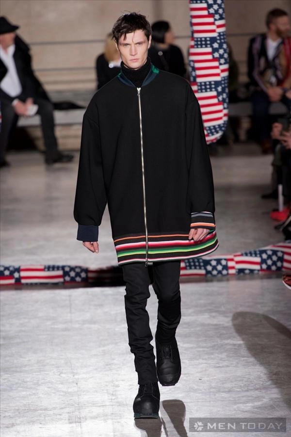 Thời trang nam thu đông của raf simons pfw mang phong cách trẻ trung