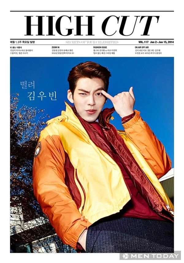 Nam diễn viên kim woo bin trẻ trung và cá tính trên tạp chí high cut