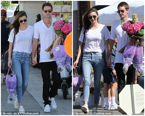 Hot girl miranda kerr cặp kè với phi công trẻ đẹp trai