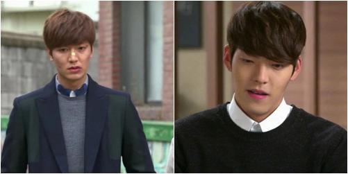 Nam thần the heirs lăng xê bộ đôi sơ mi-áo len độc đáo
