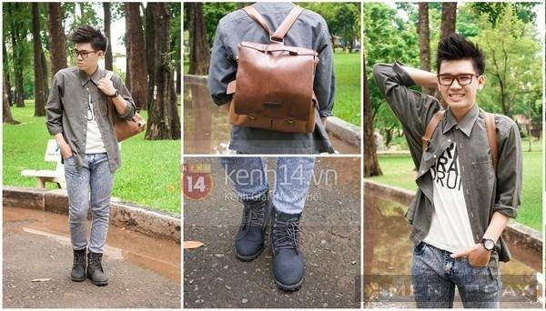 Phong cách streetstyle của các chàng trai việt ngày thu thoải mái