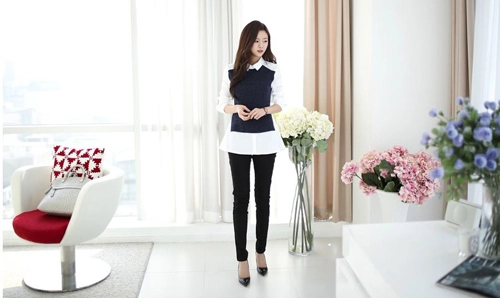 Thời trang đẹp lạ ở công sở với sơ mi dáng rộng cho nàng