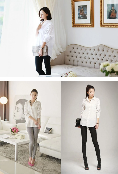 Thời trang đẹp lạ ở công sở với sơ mi dáng rộng cho nàng