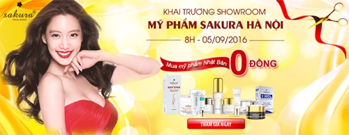 Phiếu mua hàng 50 triệu tại showroom sakura