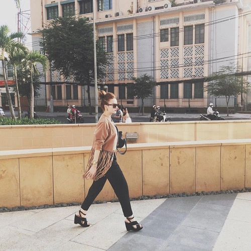 Style thời trang rạng rỡ của sao việt