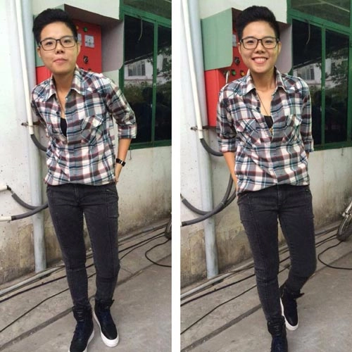 Thời trang phong cách tomboy cực chất của vũ cát tường