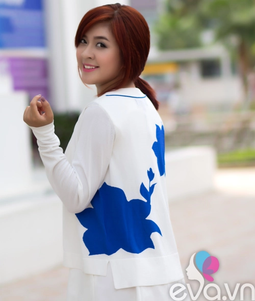 Áo cardigan tươi trẻ cho nữ công sở tự tin