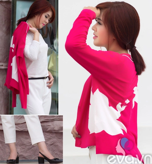 Áo cardigan tươi trẻ cho nữ công sở tự tin