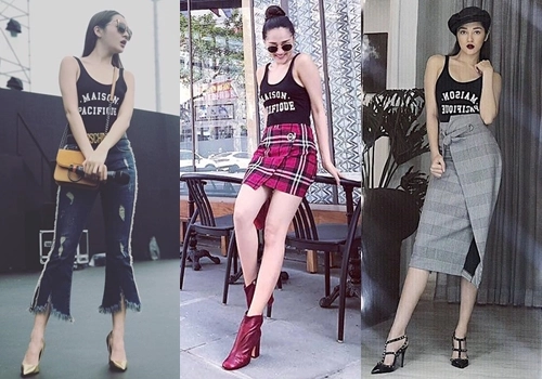 những sao việt tận dụng áo tắm làm đồ diện ra phố
