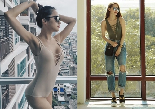 những sao việt tận dụng áo tắm làm đồ diện ra phố