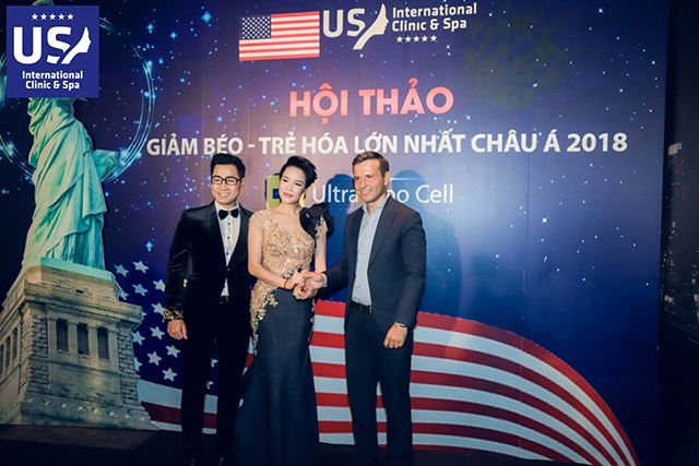 Ca sĩ hà hồ thu phương gây chú ý tại sự kiện của us international