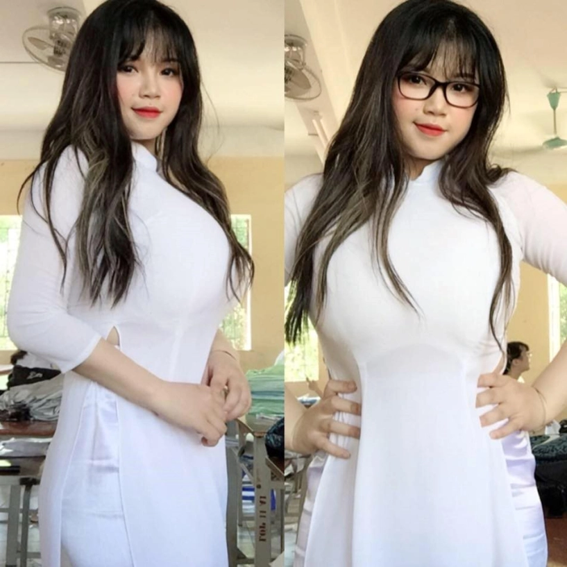 Cô gái siêu vòng 1 thoải mái khoe ngực trên mxh