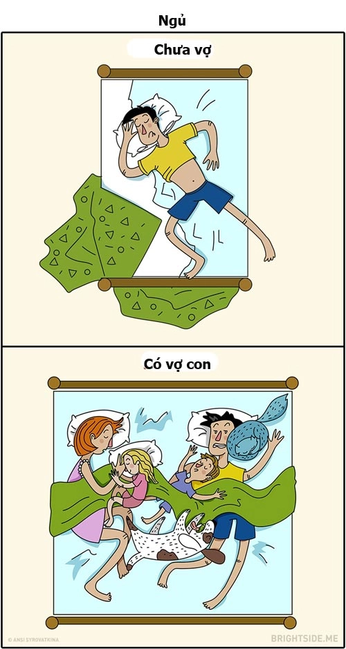 Những việc buồn cười của người đàn ông khi có vợ