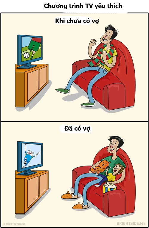 Những việc buồn cười của người đàn ông khi có vợ
