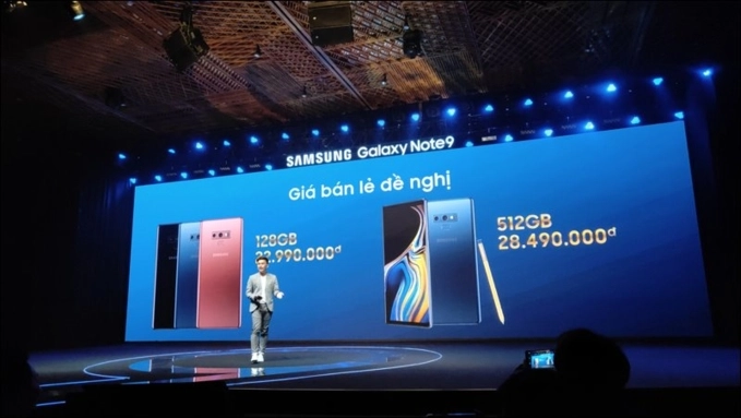 Note 9 tại việt nam có nhiều lựa chọn màu sắc hơn