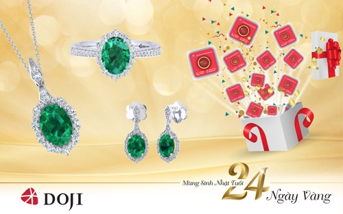 Thương hiệu doji ưu đãi tới 15 nhân dịp sinh nhật 24 tuổi
