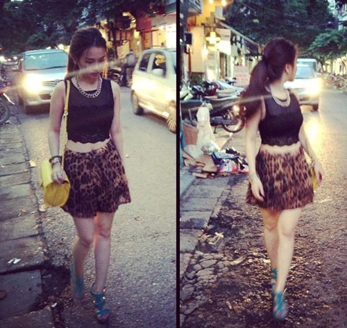 Vj sĩ thanh khéo che chiều cao 1m55 độc đáo