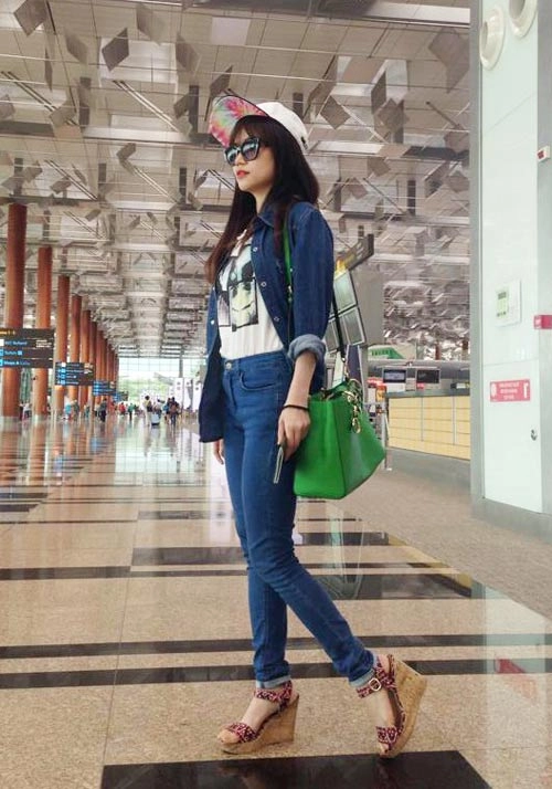 Vj sĩ thanh khéo che chiều cao 1m55 độc đáo