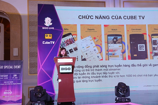 Công ty mobile interne bigo giới thiệu ứng dụng cube tv