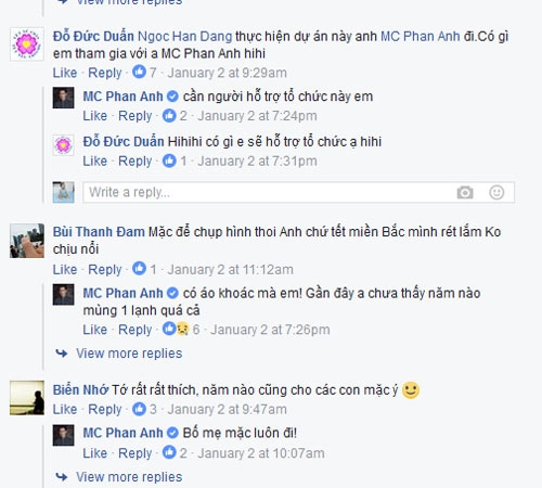Mc phan anh lại tạo sóng mạng xã hội