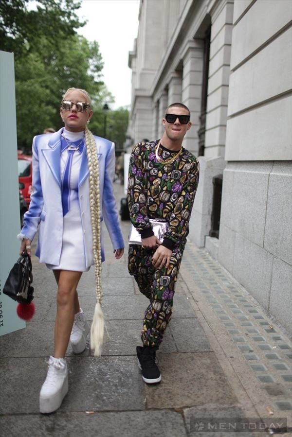 Street style quý ông bên lề tuần lễ thời trang london