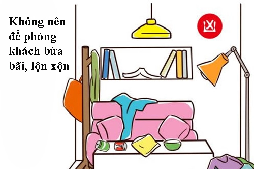 7 lỗi phong thủy phòng khách khiến bạn nghèo đi