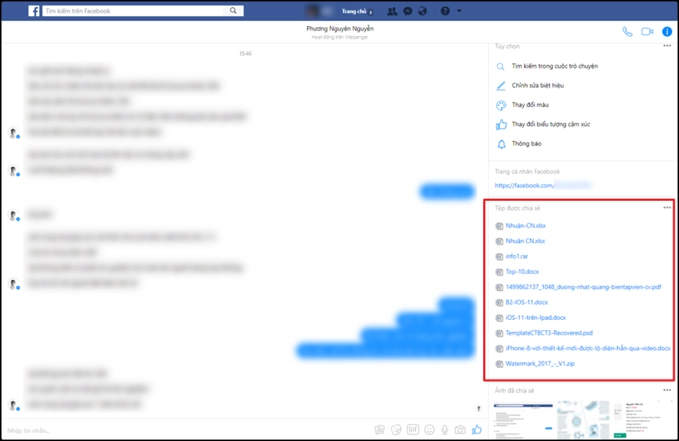 Facebook thử nghiệm tính năng hiển thị tệp tin đã chia sẻ
