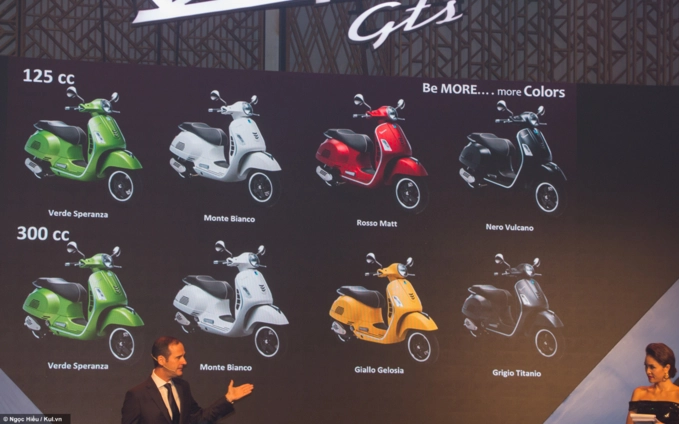 Piaggio việt nam công bố giá bán của mẫu tay ga gts