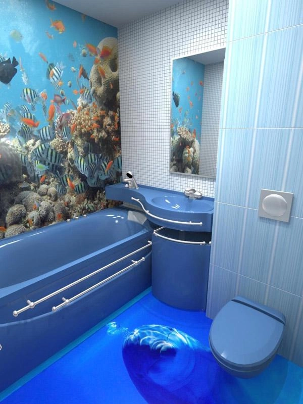 16 kiểu sàn nhà tắm 3d đẹp xuất sắc