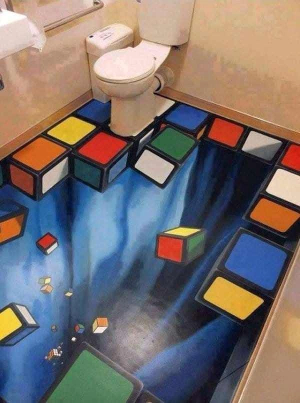 16 kiểu sàn nhà tắm 3d đẹp xuất sắc