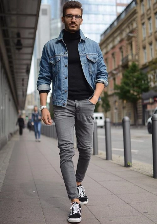 6 cảm hứng phối đồ với denim jacket giúp chàng thêm phong tính nam trần