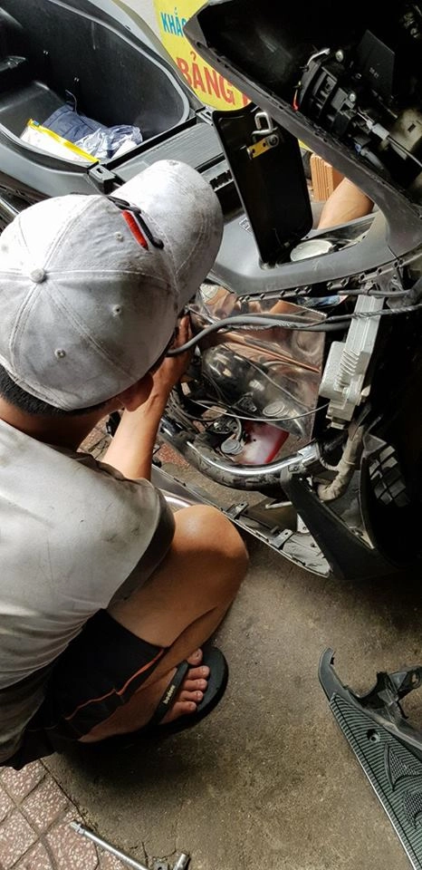 Chiếc nvx 155 độ bình xăng lên tới 9 lít đầu tiên tại việt nam