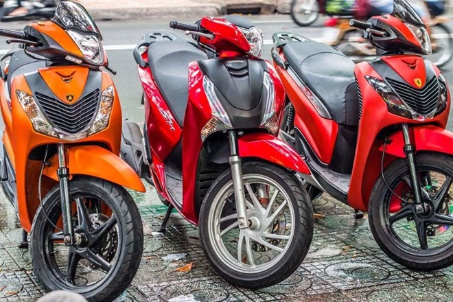 Dàn sh hoành tráng lột xác với màu mới từ ánh hồng decal