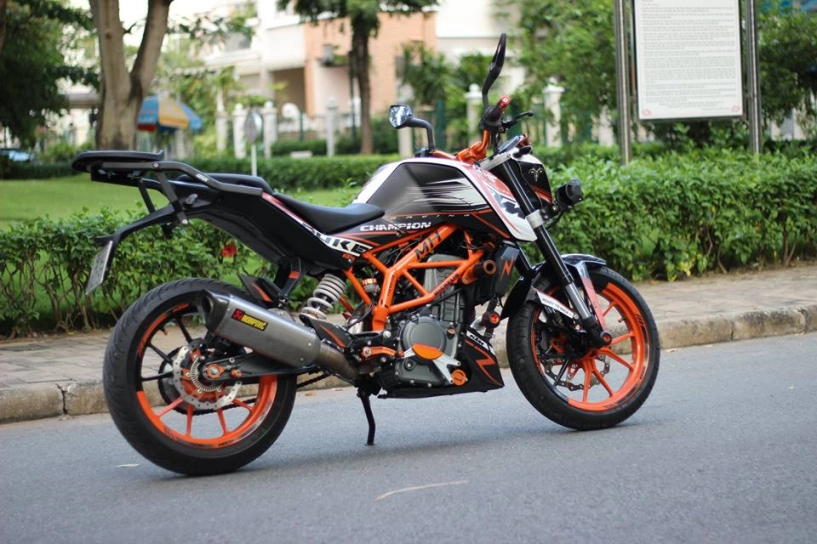 Ktm 390 duke abs độ pô akrapovic titanium